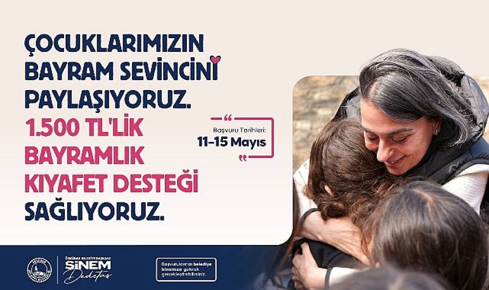 &Uuml;sk&uuml;dar Belediyesi'nden &Ccedil;ocukların Bayram Sevincine 1500 Liralık Kıyafet Desteği
