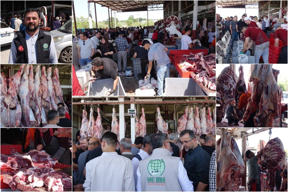 Umut Kervanı&rsquo;ndan kurban organizasyonu: Y&uuml;zlerce ihtiya&ccedil; sahibine et yardımı