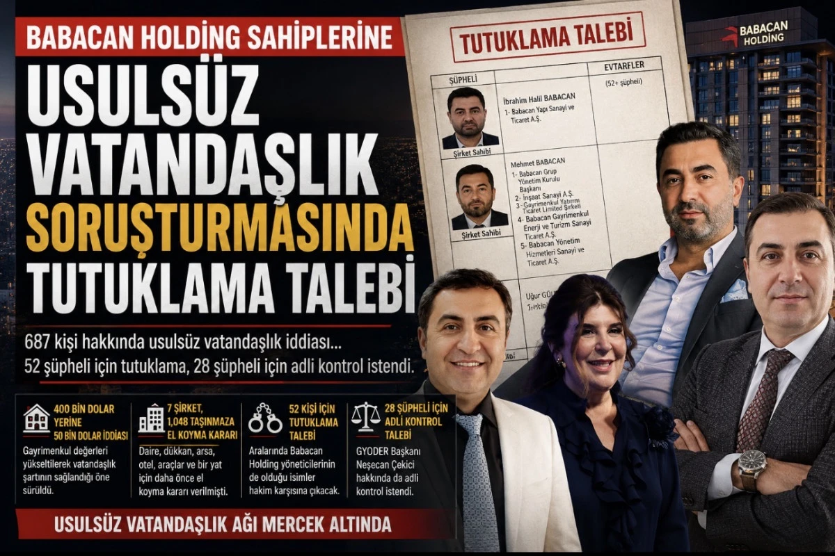 BABACAN HOLDİNG SAHİPLERİNE SORUŞTURMA TUTUKLAMA TALEBİ