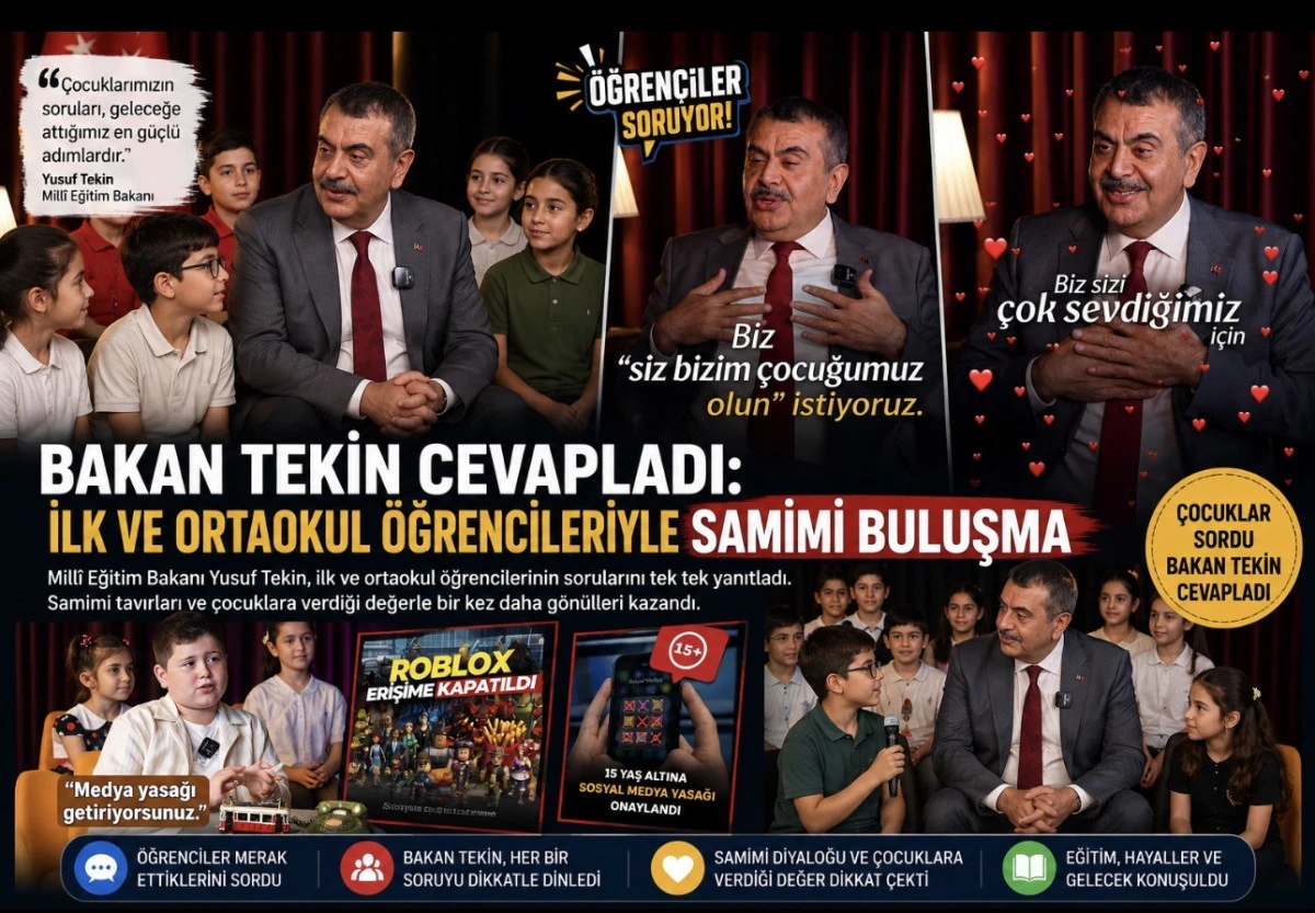 Gen&ccedil;ler Sordu, Bakan Yusuf Tekin Cevapladı