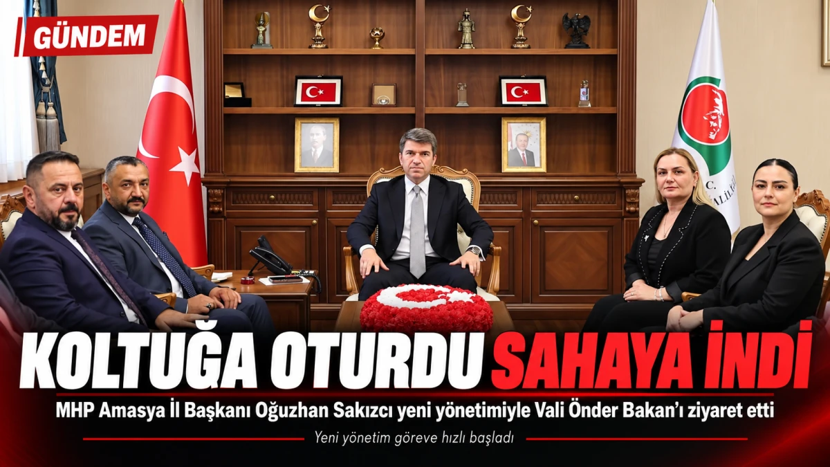 Koltuğa oturdu sahaya indi