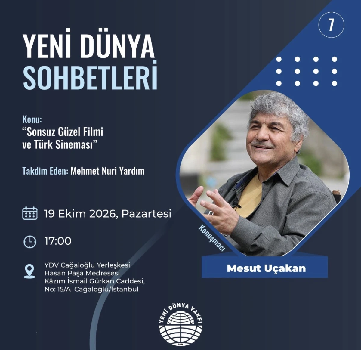 MESUT U&Ccedil;AKAN, YARIN B&Acirc;BI&Acirc;Lİ&rsquo;DE YENİ D&Uuml;NYA VAKFINDA 