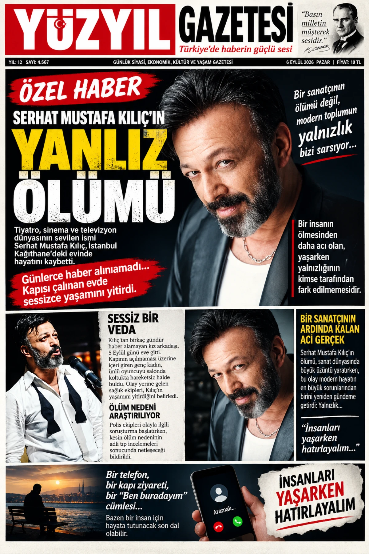 SESSİZ &Ouml;L&Uuml;M: SERHAT MUSTAFA KILI&Ccedil; EVİNDE &Ouml;L&Uuml; BULUNDU