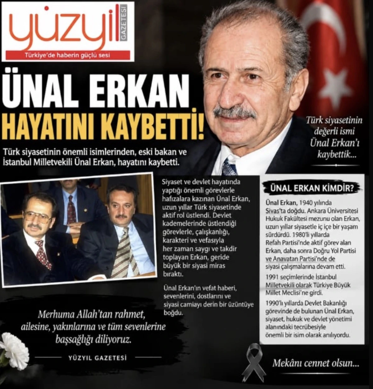 &Uuml;NAL ERKAN HAYATINI KAYBETTİ! 